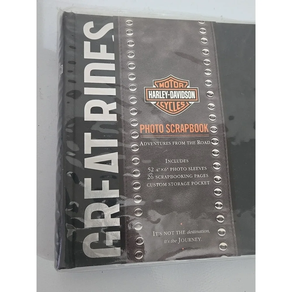 NOS Harley-Davidson Great Rides Photo Album 26 Page Vintage 4x6 Sleeves NEW